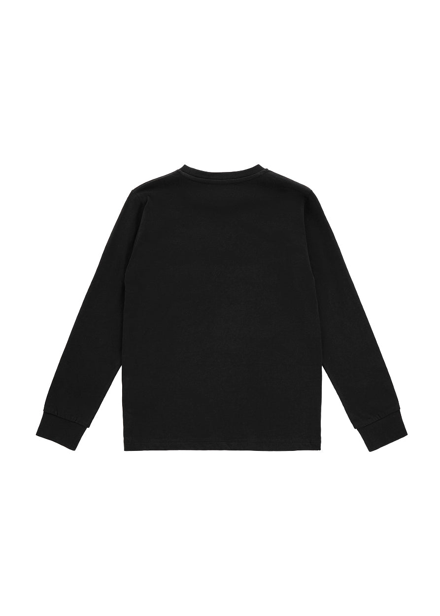 Iceberg Kids T-shirt Maniche Lunghe Nera con Stampa Logo per Bambini (retro)