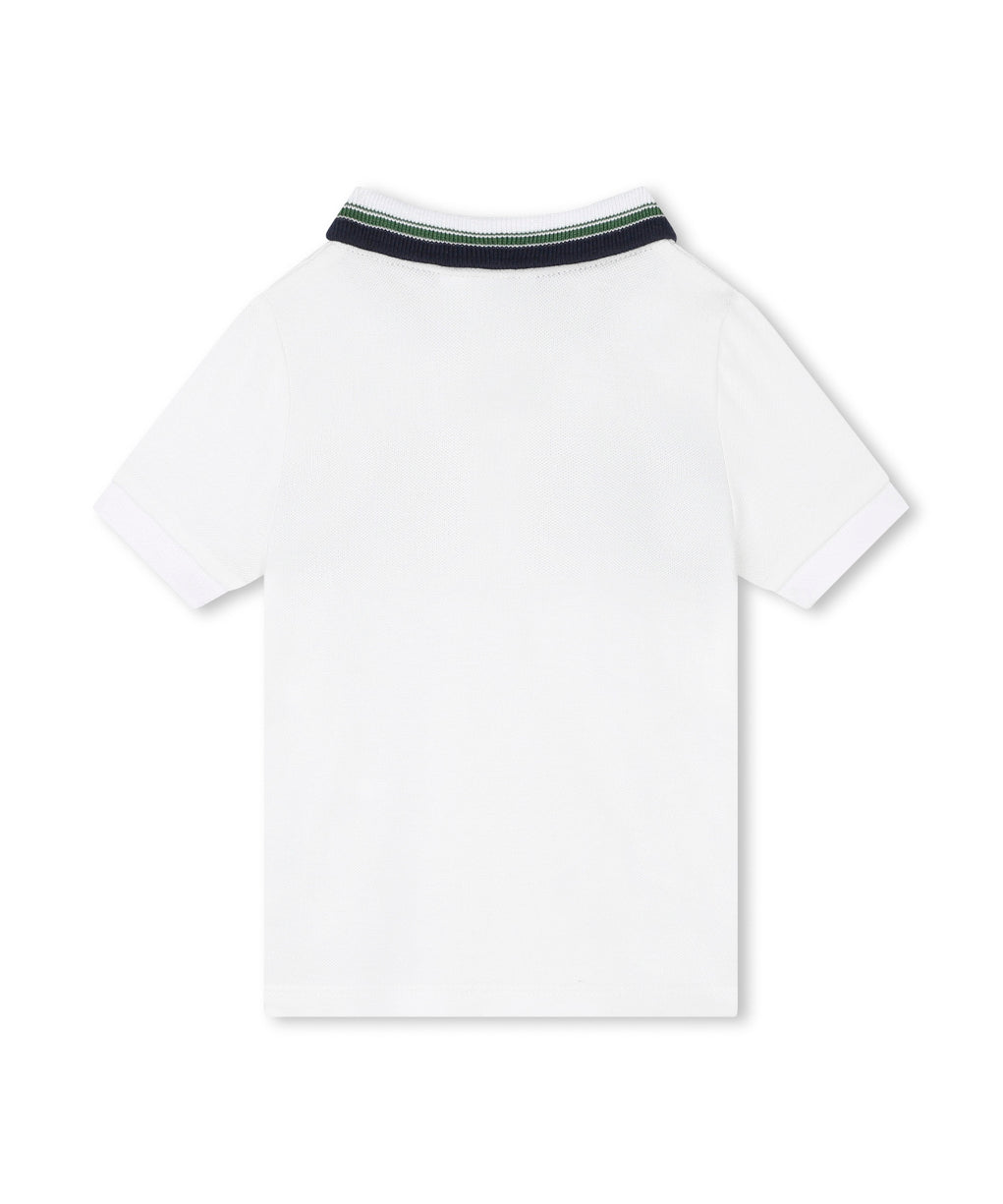 Boss Kids Polo Bianca per Neonati