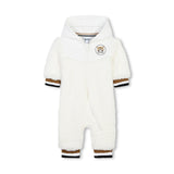 Boss Kids Pagliaccetto Bianco Sherryling con Logo Fox per Neonati