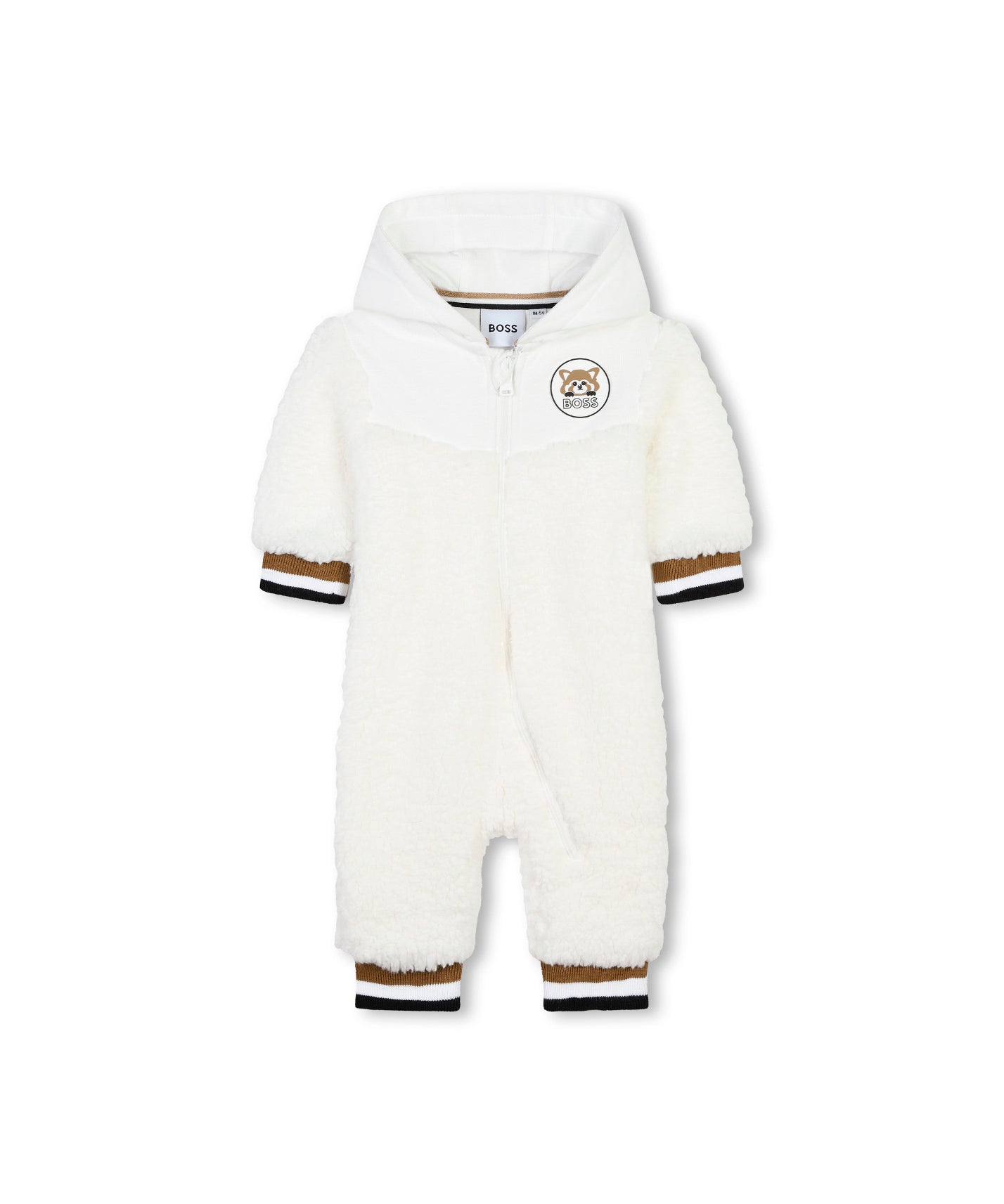 Boss Kids Pagliaccetto Bianco Sherryling con Logo Fox per Neonati