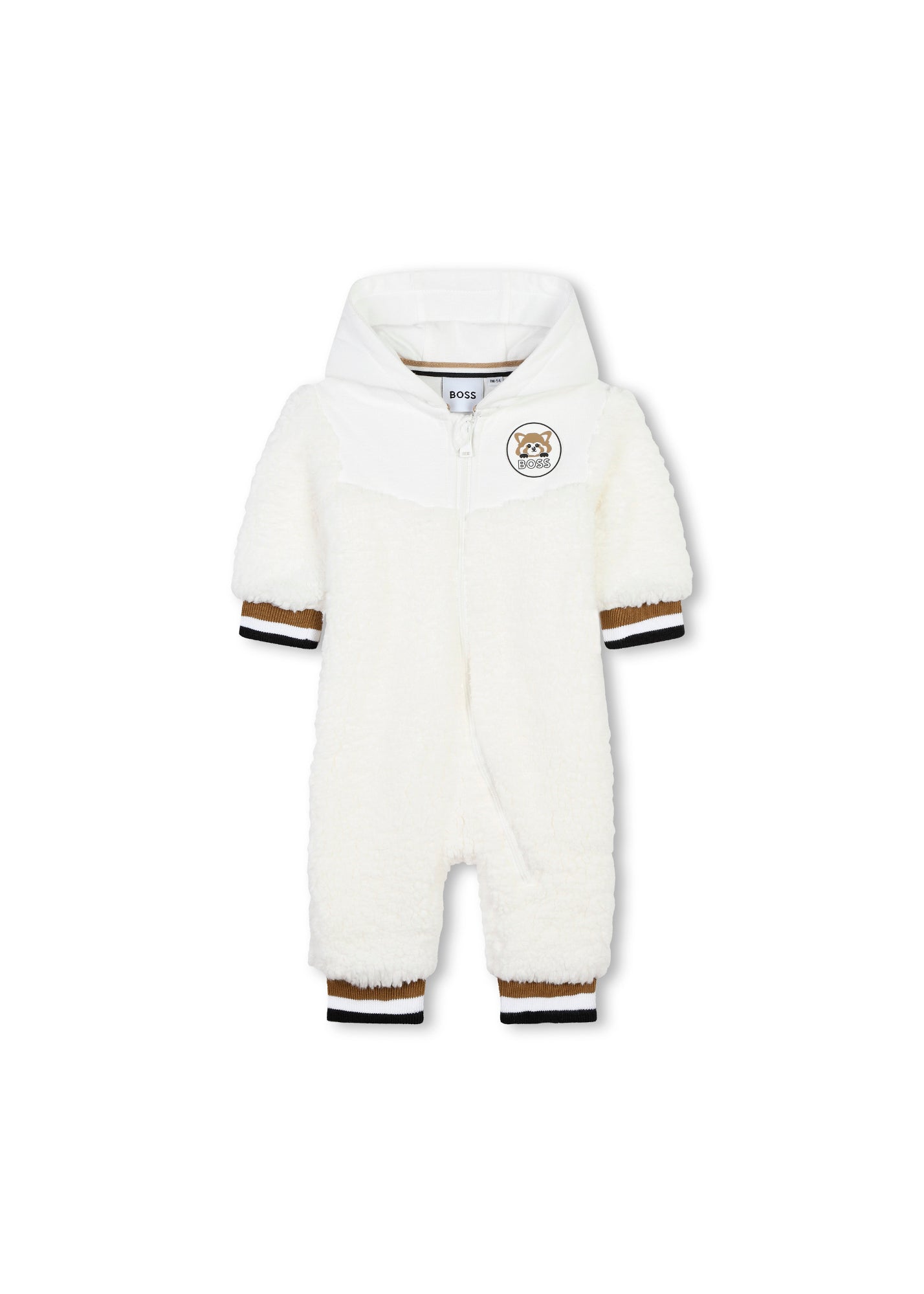 Boss Kids Pagliaccetto Bianco Sherryling con Logo Fox per Neonati