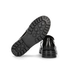 Elisabetta Franchi La Mia Bambina Mocassino Nero Lucido con Nappe per Bambine