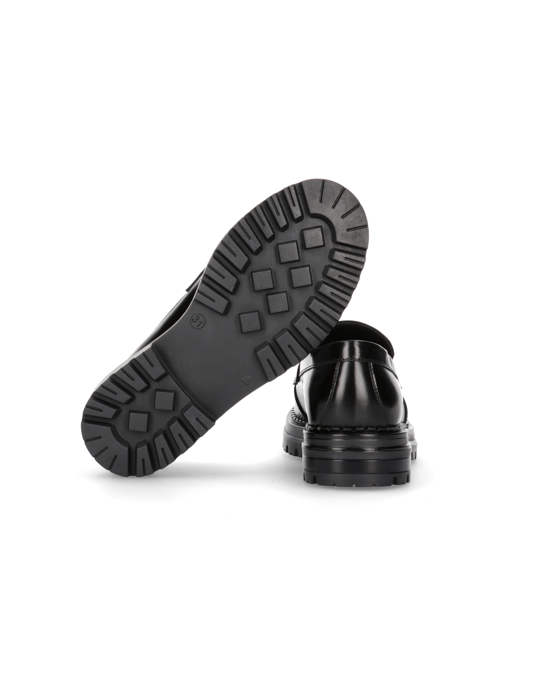 Elisabetta Franchi La Mia Bambina Mocassino Nero Lucido con Nappe per Bambine