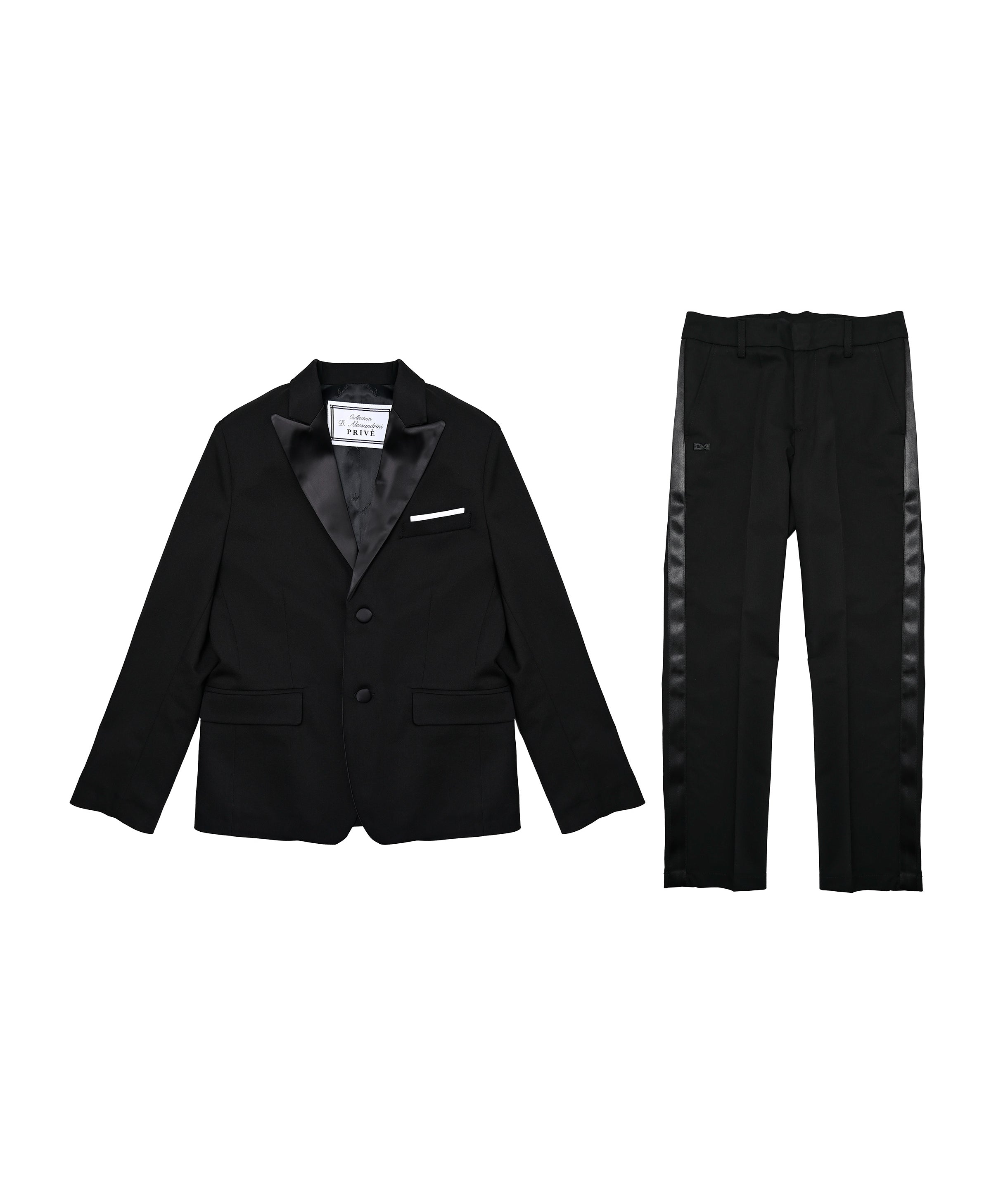 Daniele Alessandrini Giacca con Pantaloni Nero per Bambini