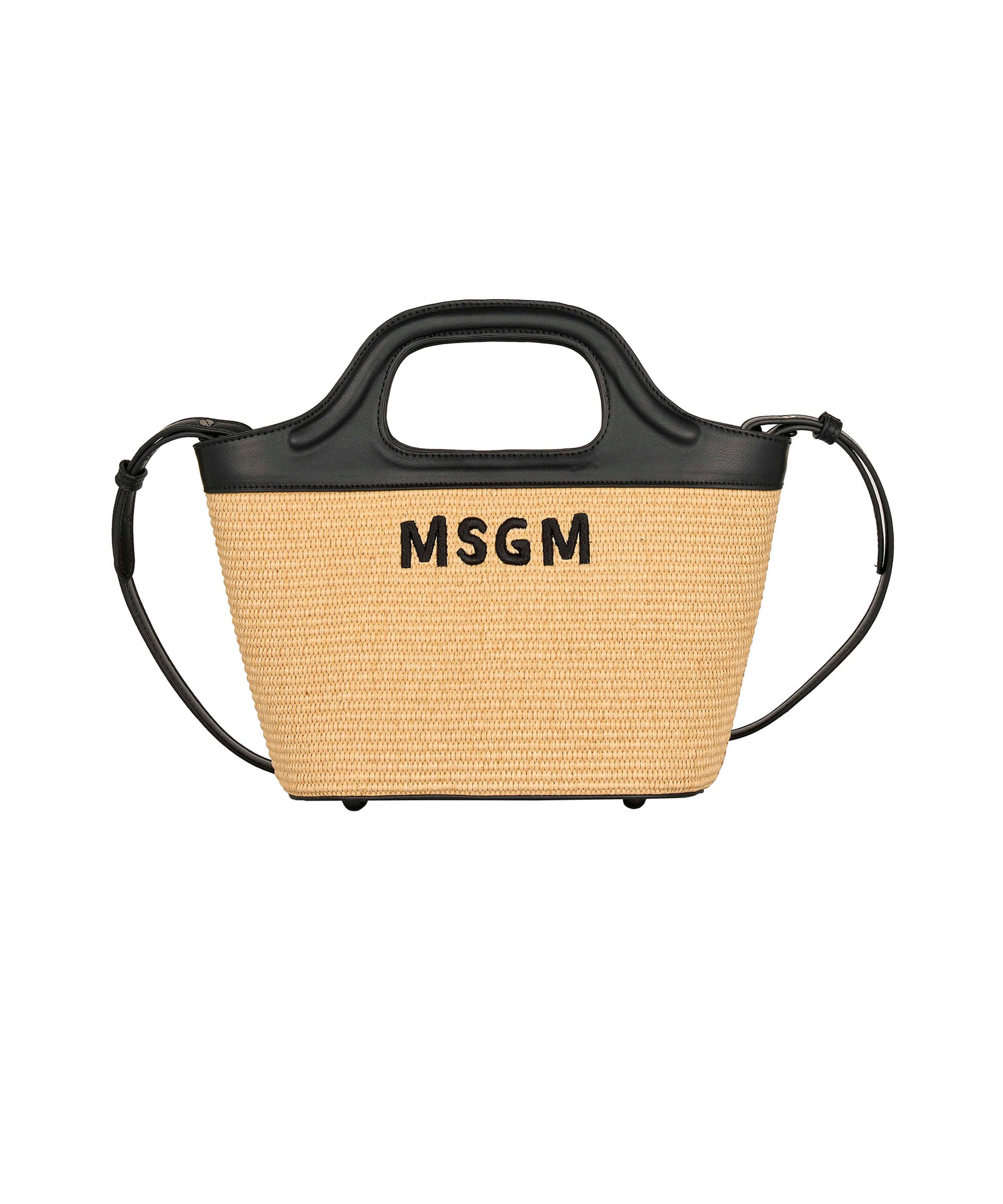 MSGM Kids Borsa Natural con Logo per Bambine