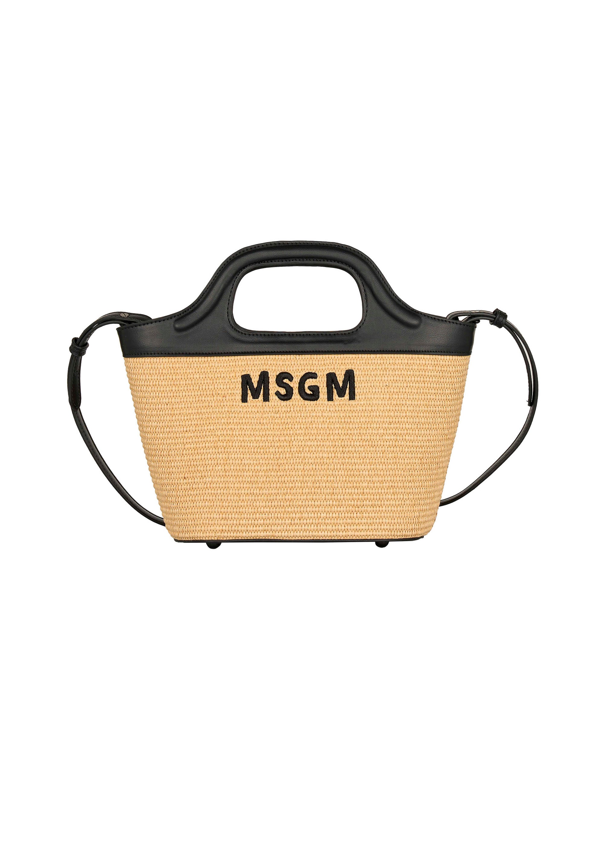 MSGM Kids Borsa Natural con Logo per Bambine