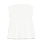 Moschino Kids Abito Panna con Logo Teddy Bear per Neonate