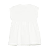 Moschino Kids Abito Panna con Logo Teddy Bear per Neonate