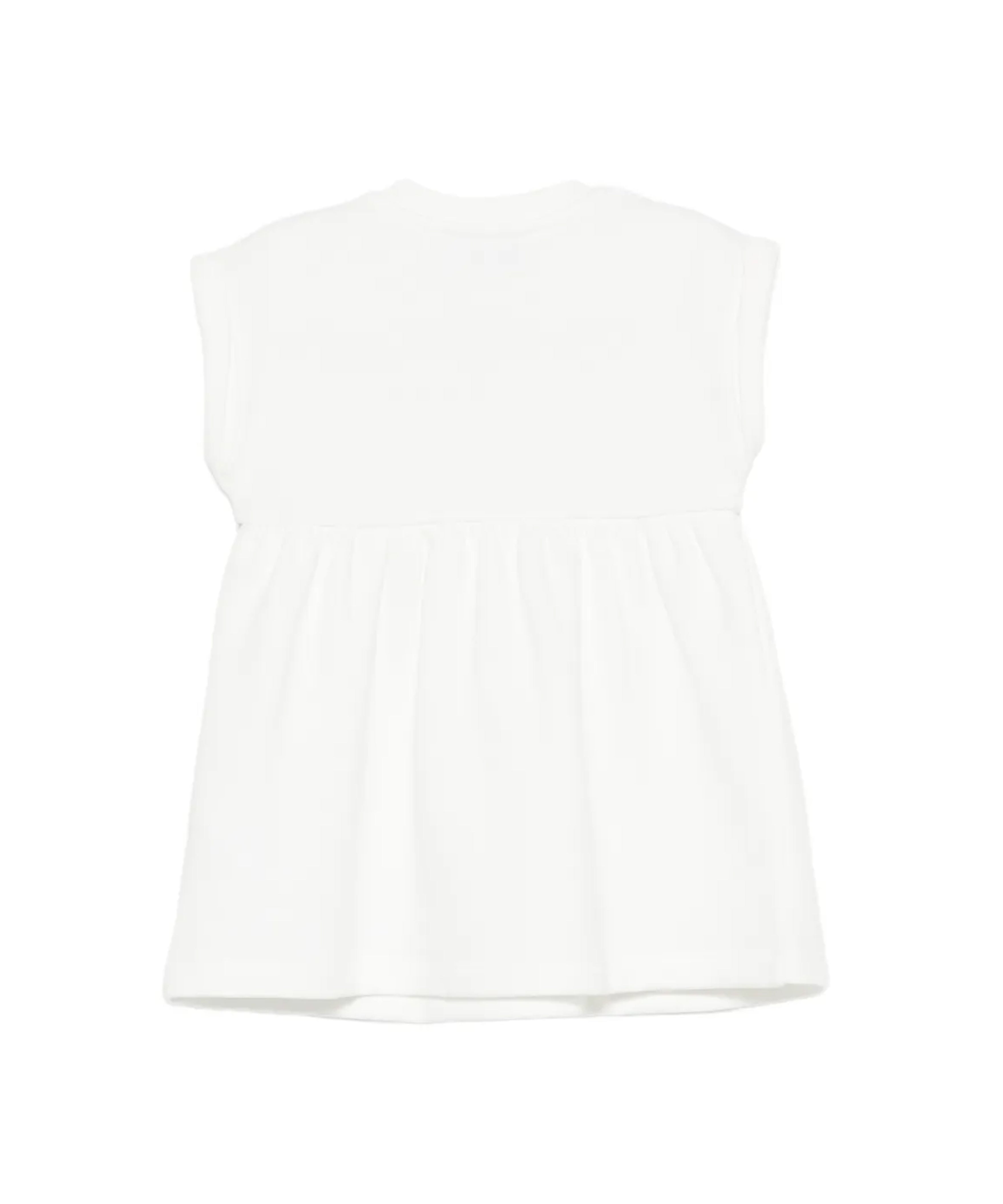 Moschino Kids Abito Panna con Logo Teddy Bear per Neonate