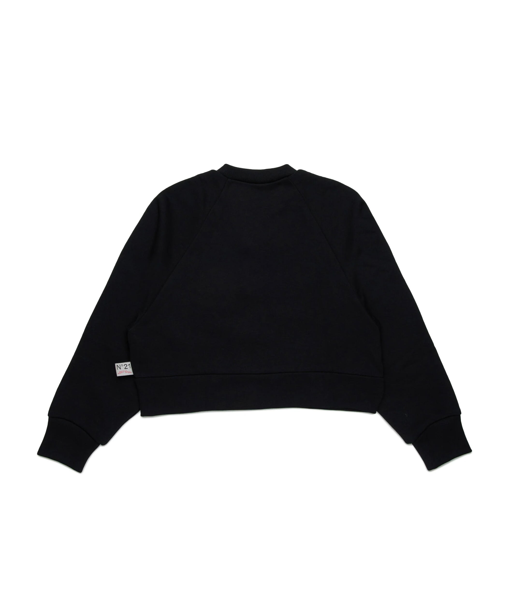 N21 Kids Cardigan Nero con Bottoni per Bambine