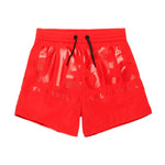 Diesel Kids Costume Boxer Rosso con Logo per Bambini