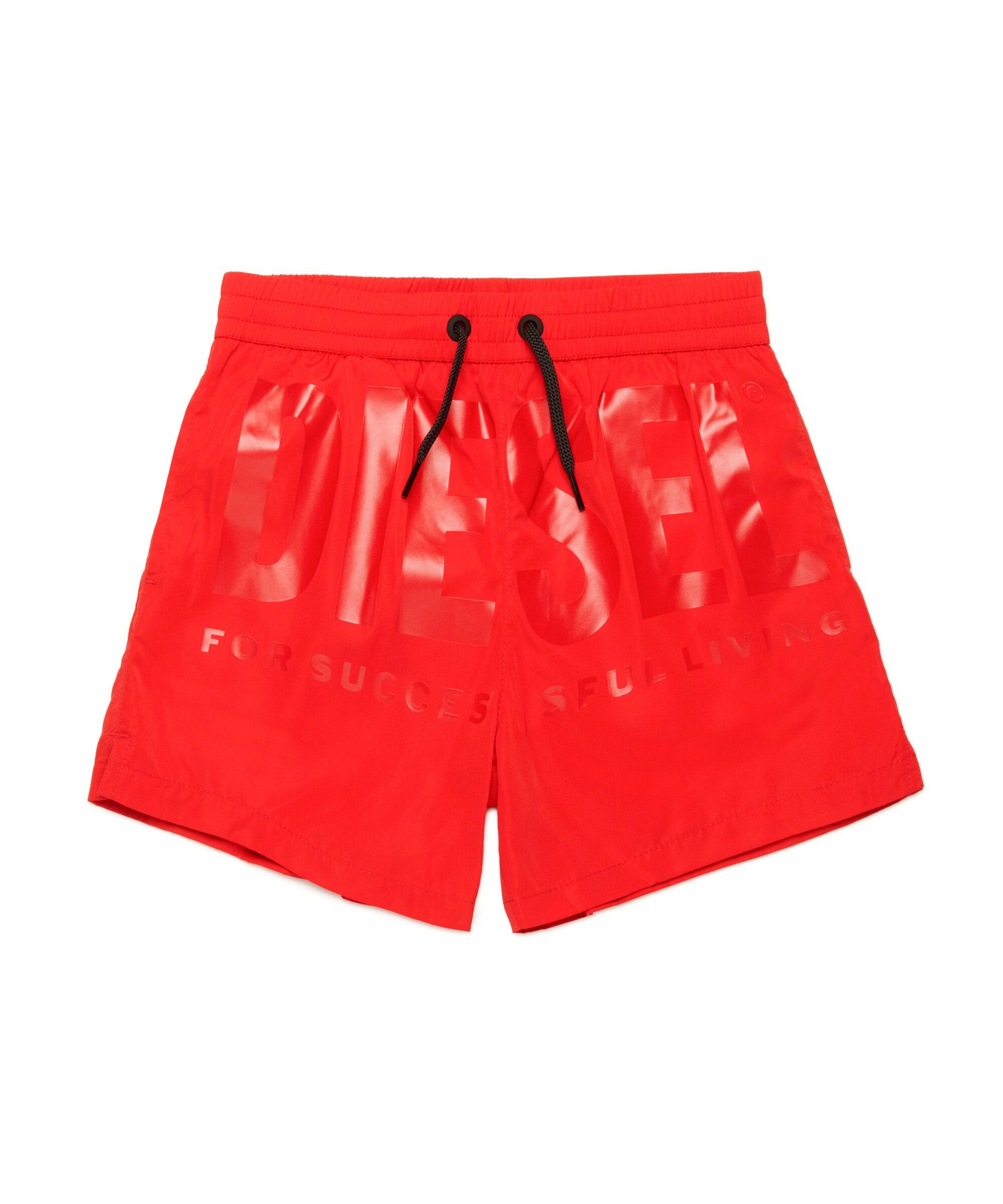Diesel Kids Costume Boxer Rosso con Logo per Bambini