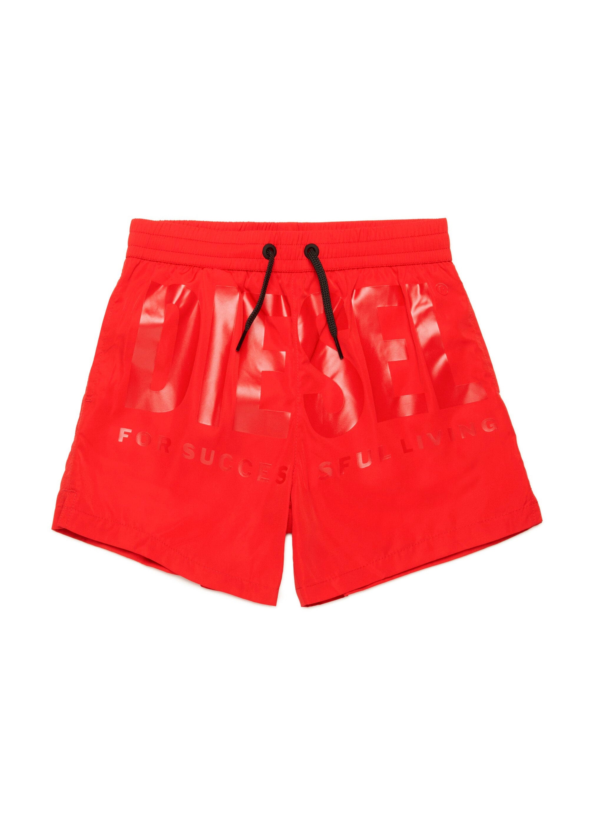 Diesel Kids Costume Boxer Rosso con Logo per Bambini