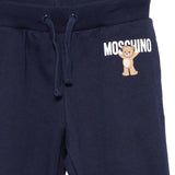 Moschino Kids Pantaloni Joggers Neri con Logo per Bmabini
