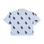 Moschino Kids Camicia a Righe con Stampa Monkey per Bambini