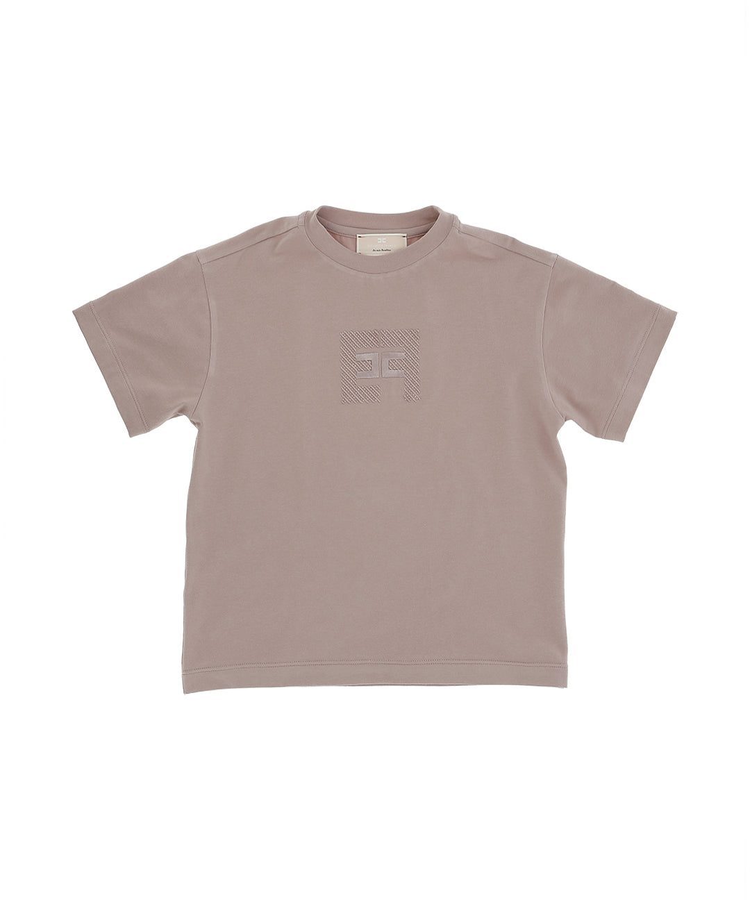 Elisabetta Franchi La Mia Bambina T-shirt Sunrise con Logo Sparkle per Bambine