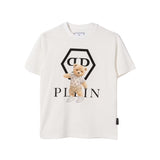 Philipp Plein Kids T-Shirt Bianco con Stampa per Bambino