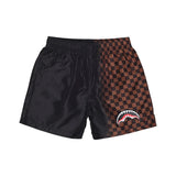 Sprayground Kids Costume Nero e Marrone a Quadri con Logo per Bambini
