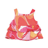 Emilio Pucci Kids Top Multicolor con Bottoni per Neonate