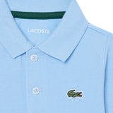 Lacoste Kids Body Celeste con Logo per Neonati