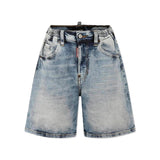 Dsquared2 Kids Bermuda Denim Sfumato per Bambini