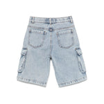 Moschino Kids Bermuda Denim con Stampa Toy per Bambini (retro)