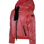 SUNS Kids Piumino Lucido Fuxia con Cappuccio per Bambine