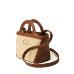 Twinset Kids Borsa a Tracolla Effetto Paglia per Bambine