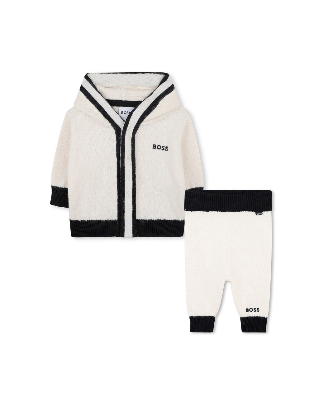 Boss Kids Completo Bianco Sporco per Neonati