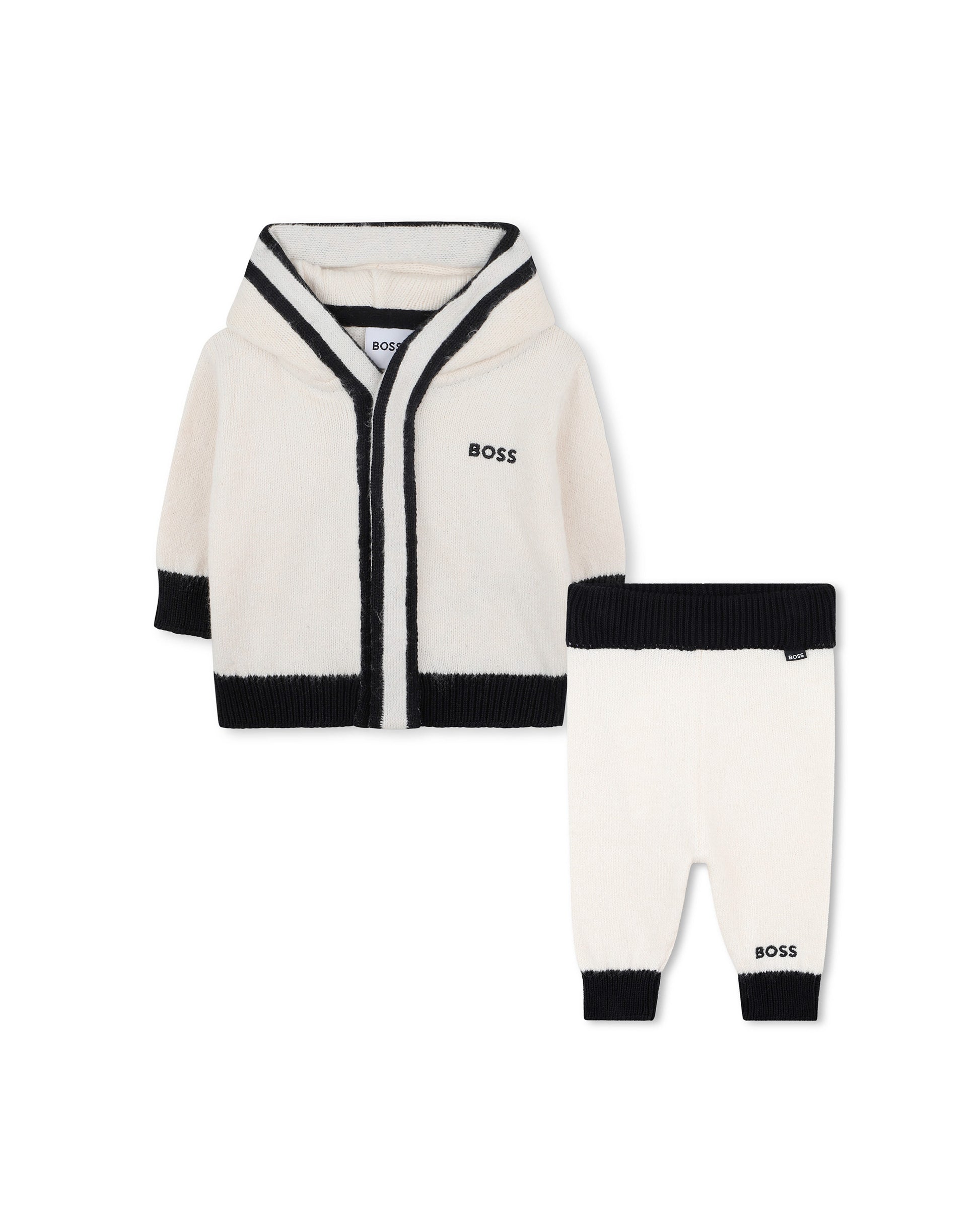 Boss Kids Completo Bianco Sporco per Neonati