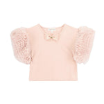 Angel's Face Kids Top Rosa Cipria con Tulle per Bambine