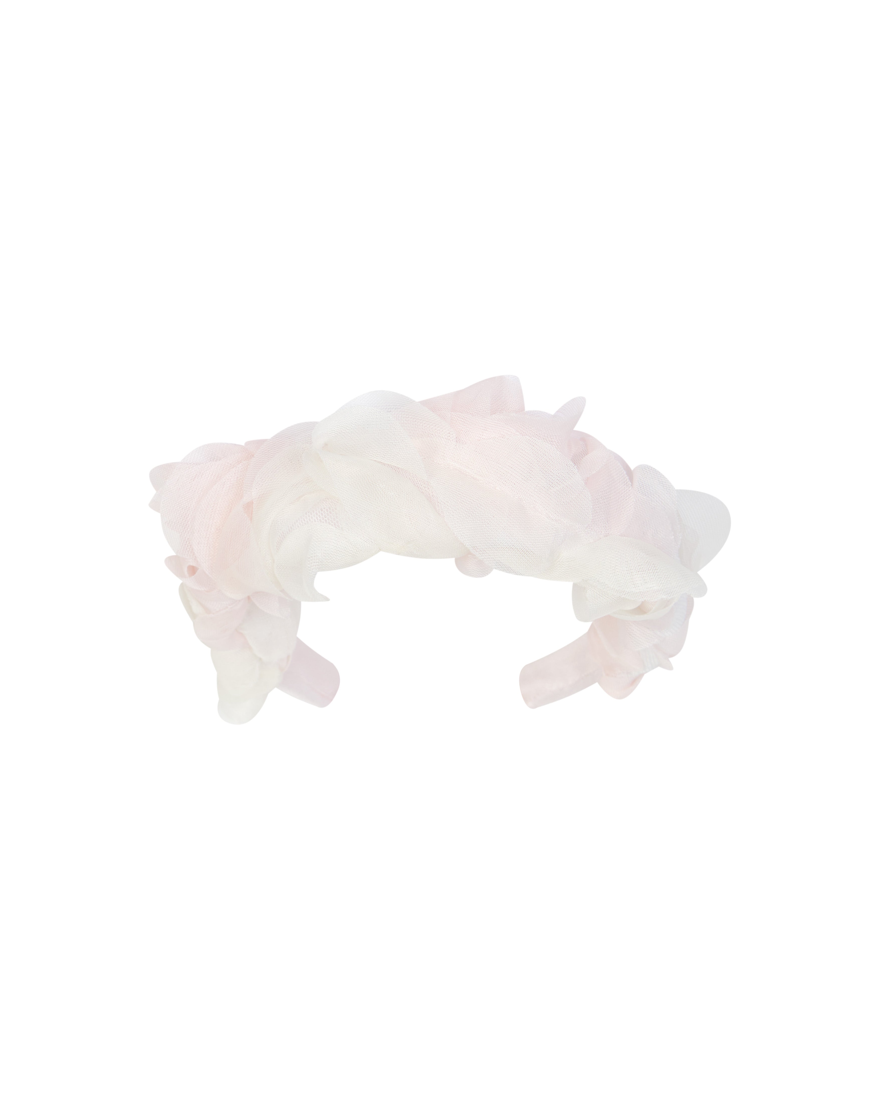 Deolinda Kids Fascia per Capelli Paglierino Rosa e Bianco per Neonate