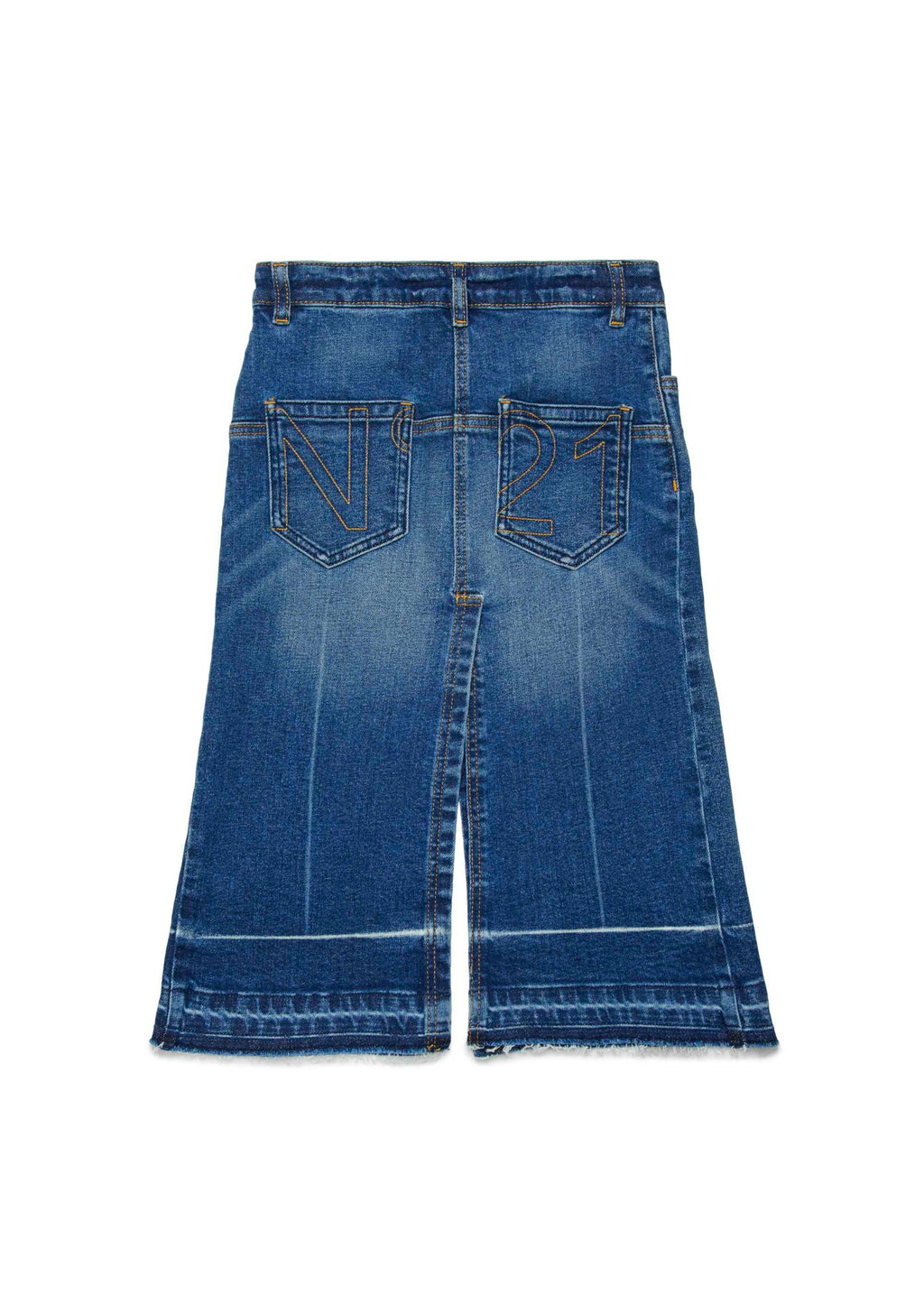 N°21 Kids Gonna Midi in Denim Blu per Bambine