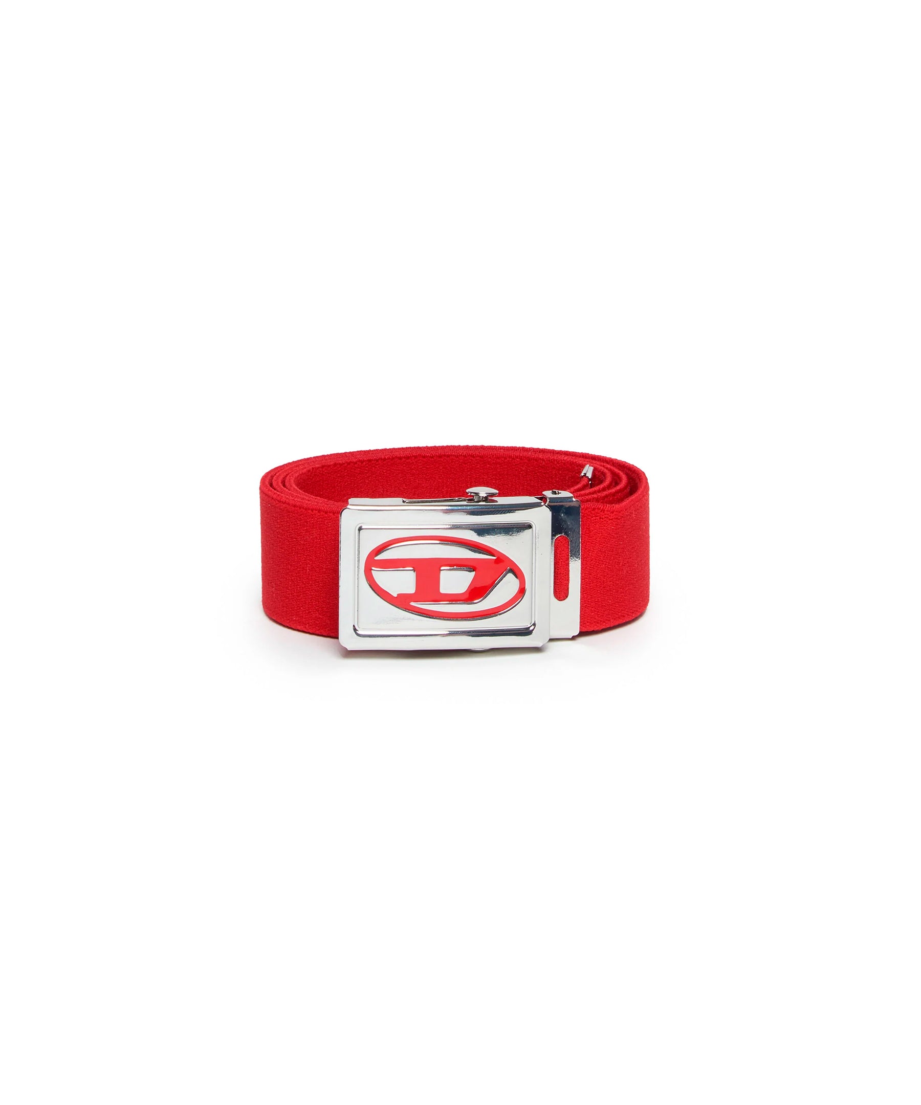 Diesel Kids Cintura in Nastro Rossa con Placca Logo per Neonati 1