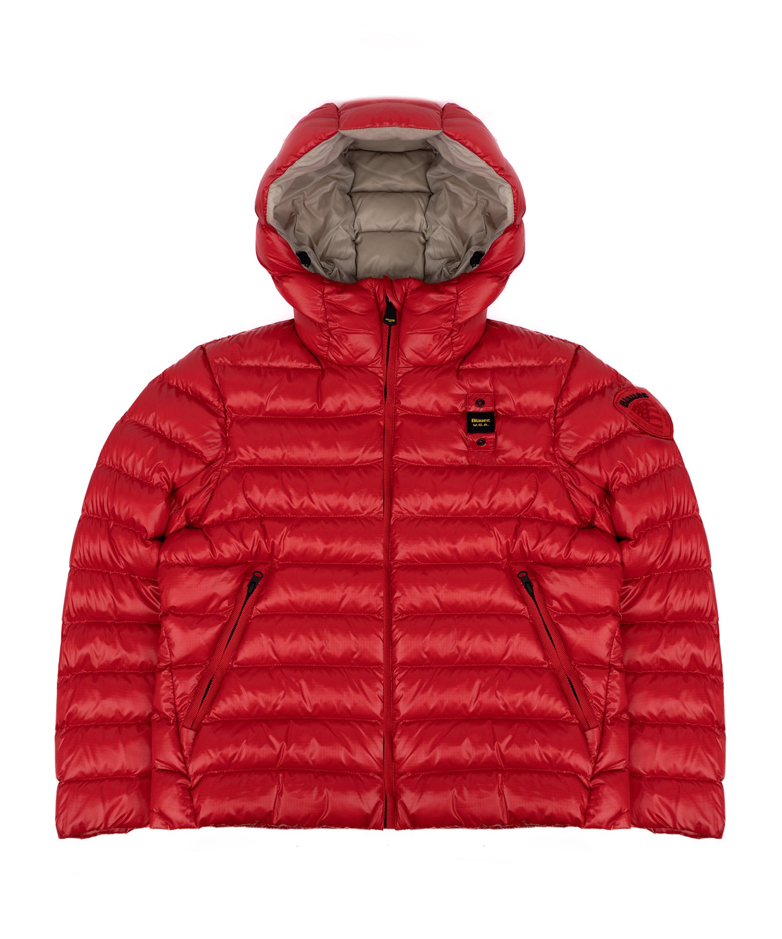 Blauer Kids Giubbino Rosso con Cappuccio ADAMS JUNIOR per Bambini