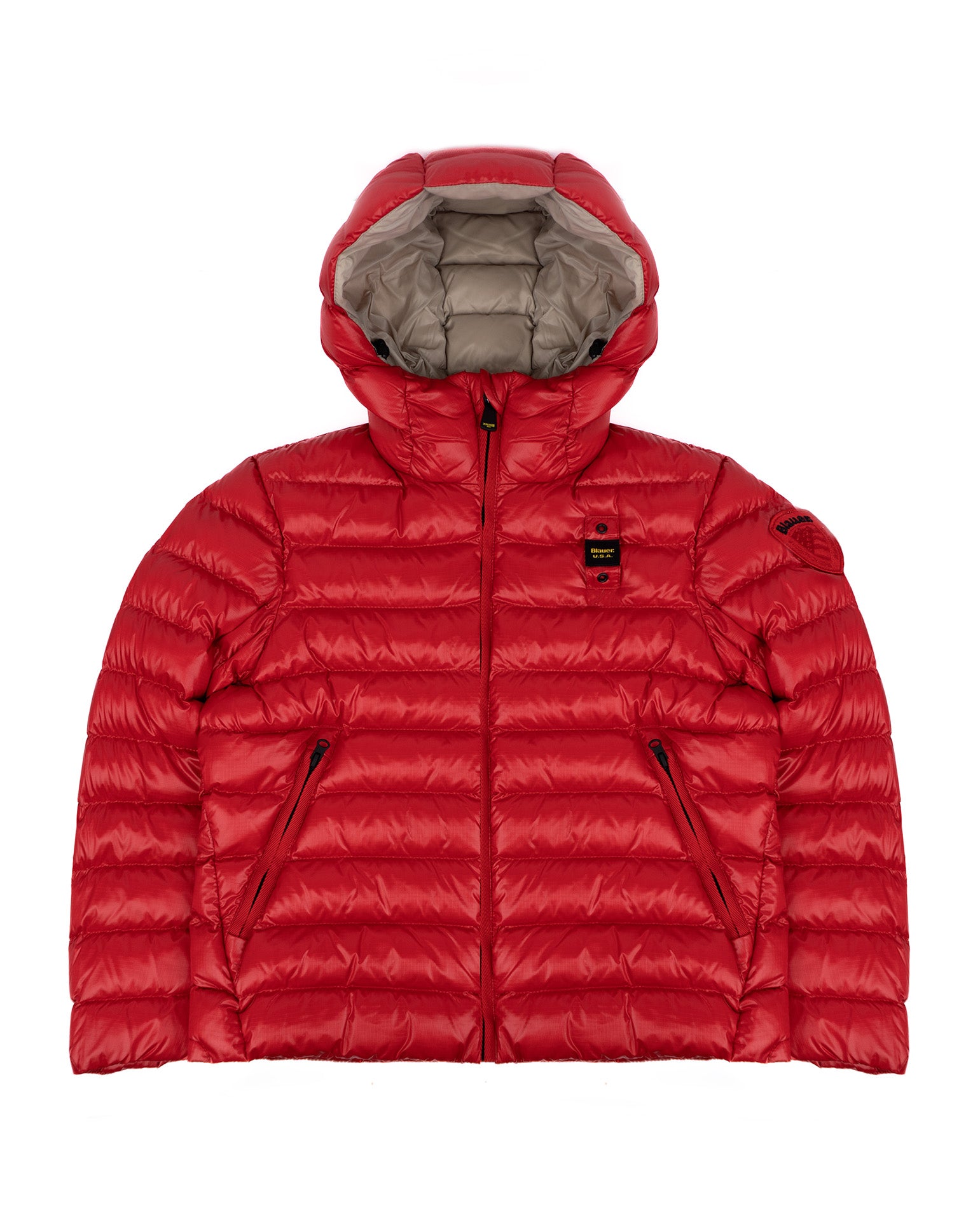 Blauer Kids Giubbino Rosso con Cappuccio ADAMS JUNIOR per Bambini