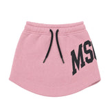 MSGM Kids Gonna Rosa con Logo Nero per Bambine