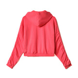 Hinnominate Kids Felpa con Cappuccio Corallo per Bambine