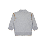 Diesel Kids Felpa con Cappuccio e Zip Grigia per Neonati (retro)