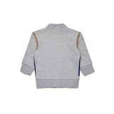 Diesel Kids Felpa con Cappuccio e Zip Grigia per Neonati (retro)