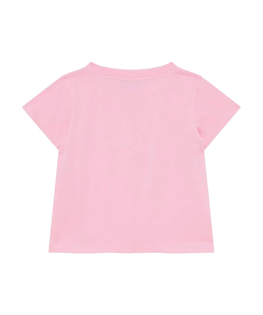 Patrizia Pepe T-Shirt Rosa con Logo per Bambine
