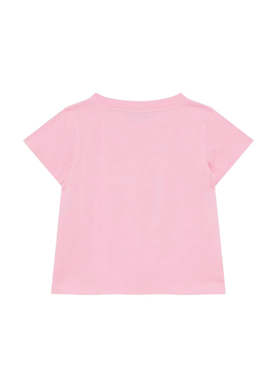 Patrizia Pepe T-Shirt Rosa con Logo per Bambine