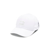 C.P. Company Kids Berretto Bianco con Applicazione per Bambini (fronte)