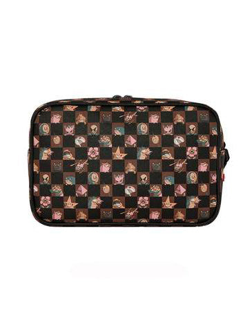Sprayground Kids Borsello Marrone con Stampe per Bambini