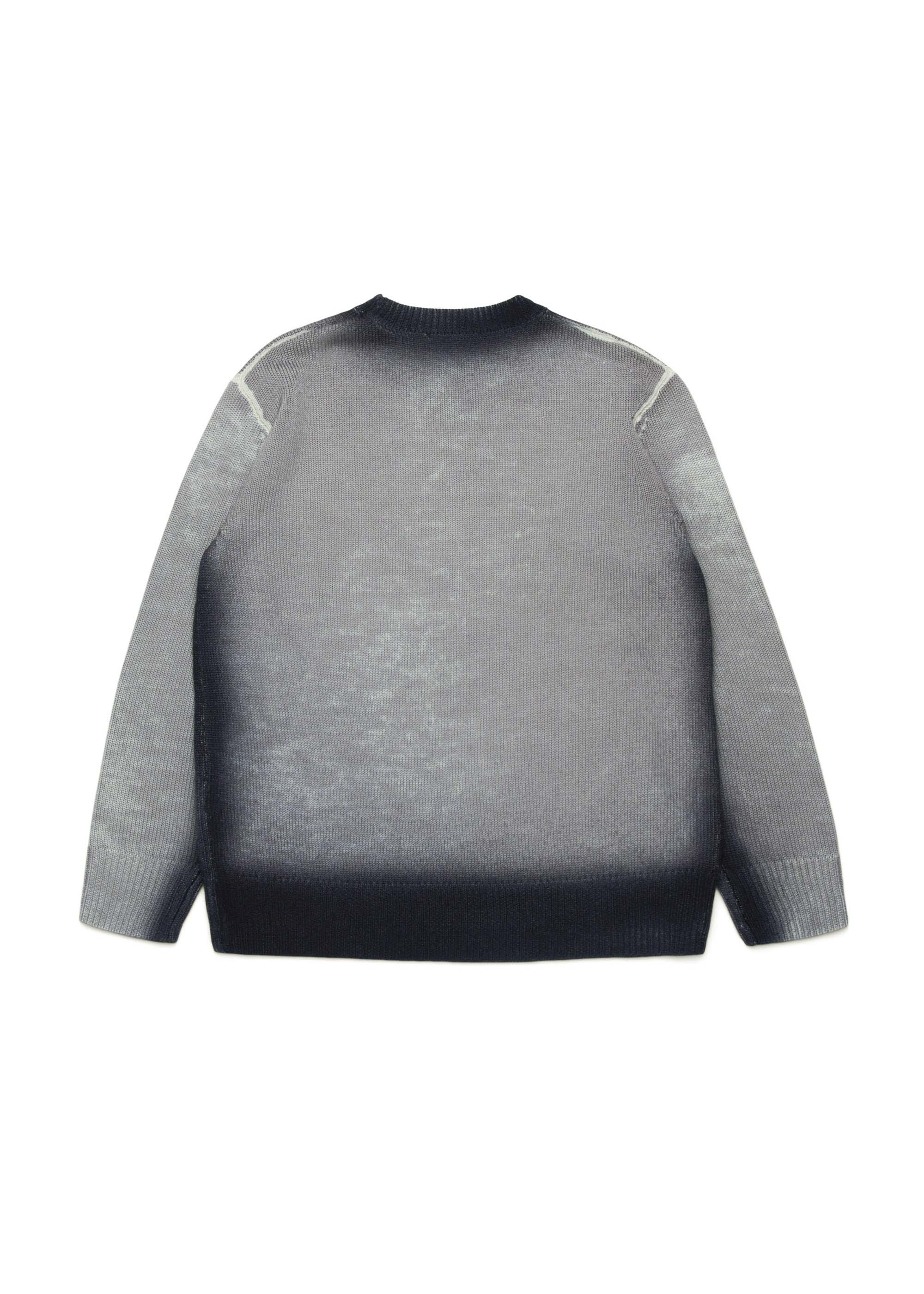 Diesel Kids Maglioncino Grigio Sfumato per Bambini (retro)