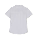 Boss kids Camicia Bianco in Cotone con Logo per Neonati