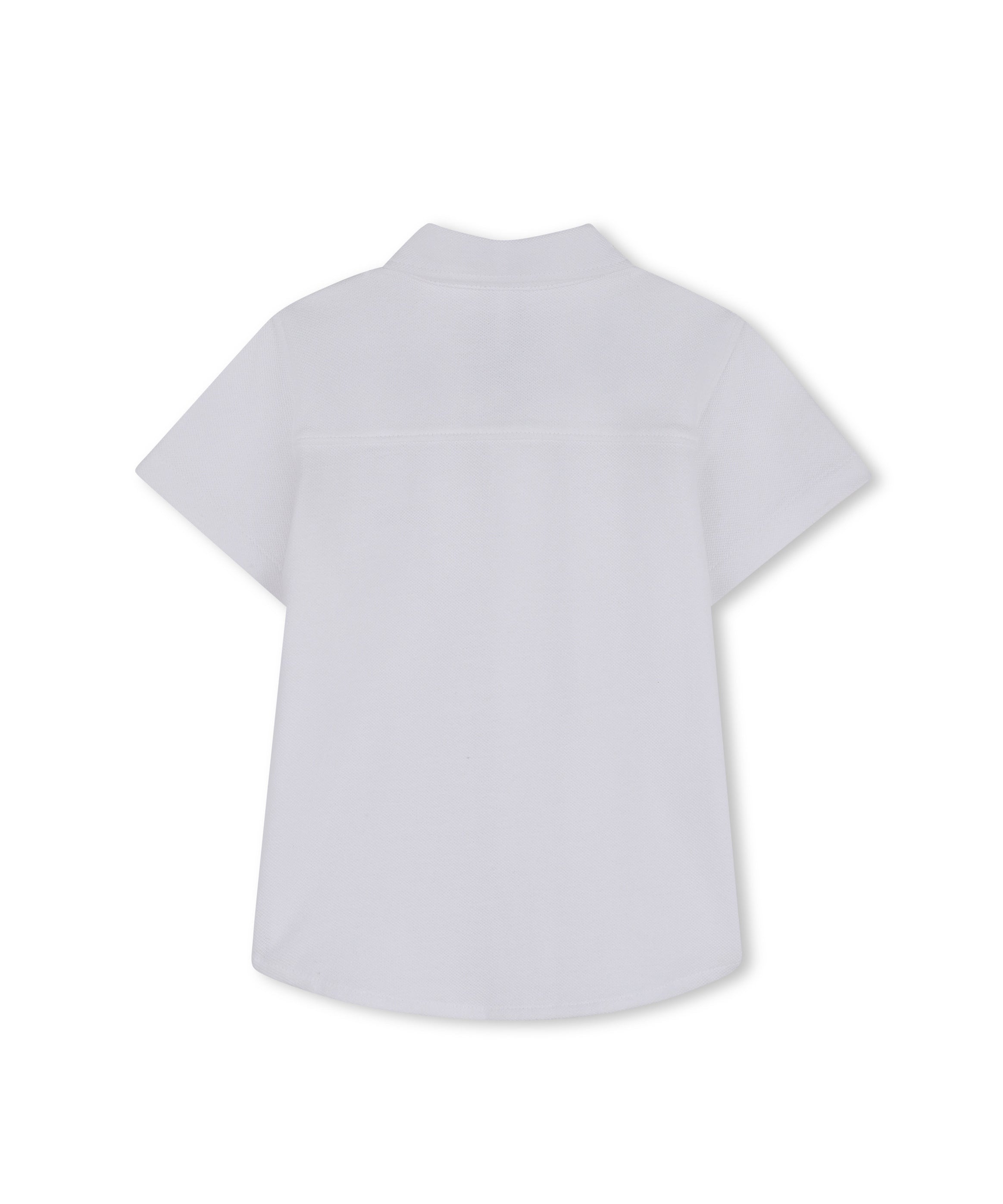 Boss kids Camicia Bianco in Cotone con Logo per Neonati