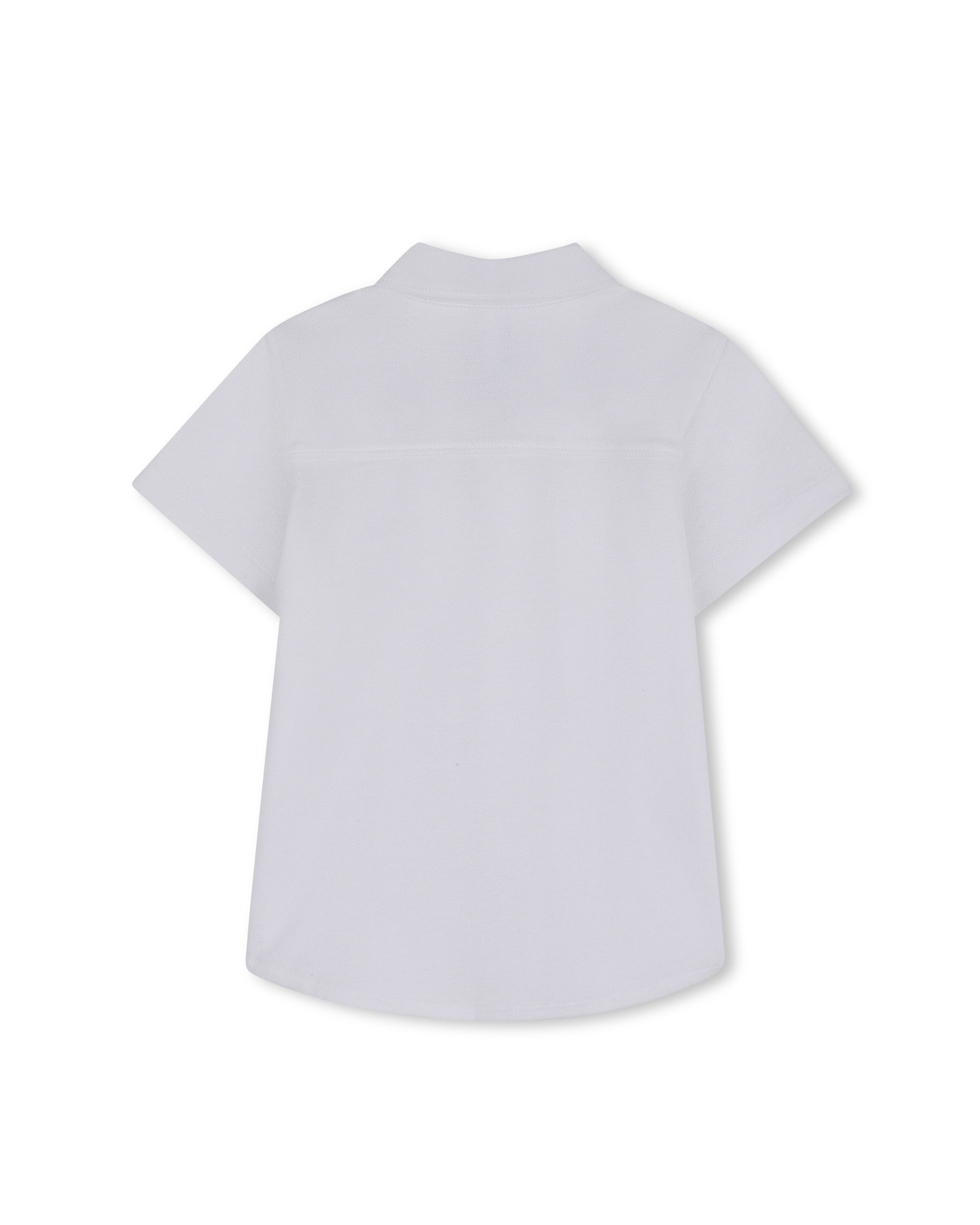 Boss kids Camicia Bianco in Cotone con Logo per Neonati