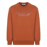 MSGM Kids Felpa Girocollo Biscotto con Logo per Bambini