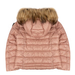Blauer Kids Giubbino Rosa con Cappuccio e Pelliccia Ivory Junior per Bambine